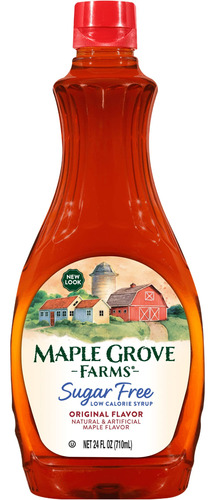 Maple Grove Farms, Jarabe, Sin Azucar, 24 Onzas