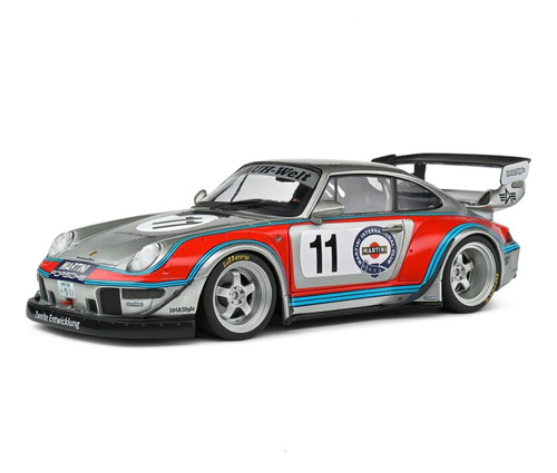 2020 Porsche 911 Raug Welt Begriff Martini Race 1:18 Solido Silver Red 11 Plata