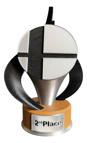 Kit 3 Trofeos Super Smash Bros Ultimate Figura Switch Ssbu Dorado