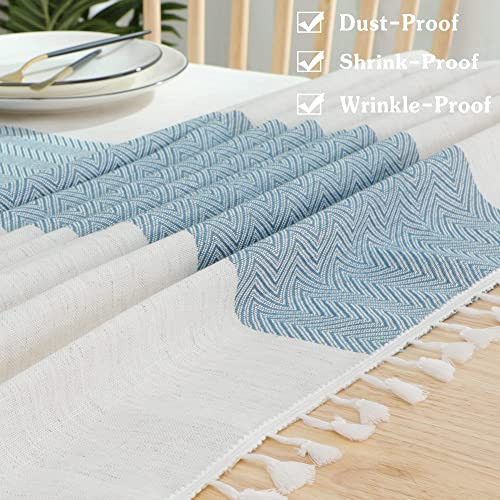 Mantel Rectangular Lino De Algodón Impermeable Sin Arrugas -