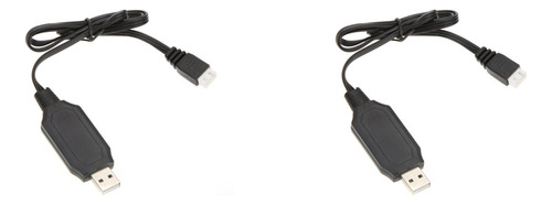 2 Cables De Carga Usb De Batería Lipo De Alta Calidad De 7,4
