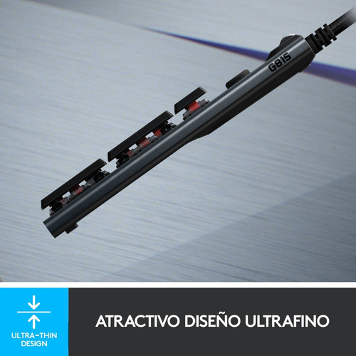 Imagen 4 de 10 de Teclado Gamer Mecánico Ultrafino Logitech G815 Lightsync Rgb