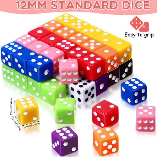 Syhood Juego De Dados A Granel De 500 Piezas De Dados De Col