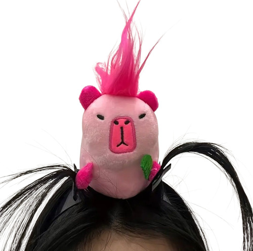 Diadema Capibara Tierna Rosa Chicle