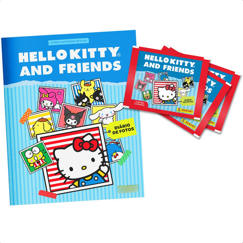 Kit 100 Figurinhas Hello Kitty And Friends (20 Envelopes)