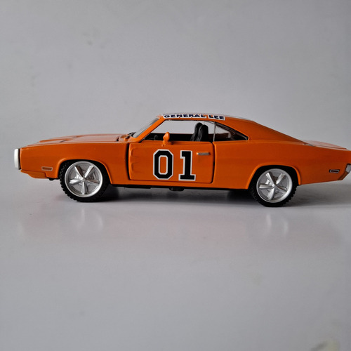 Dodge Charger R/t 1970 Custom General Lee Dukes Hazzard 1/36 Color Naranja