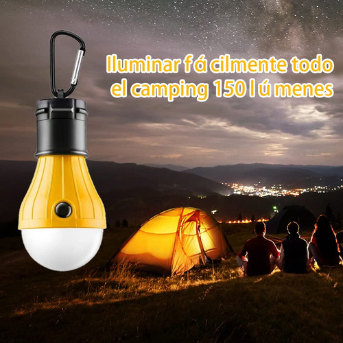 Ruiyue Luz De Camping, 4 Paquetes Lámpara De Carpa Luz Led