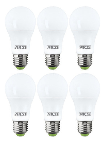 Foco Led 6pack 12w Eco Luz Blanca Aksi 1 Pza Color de la luz Blanco neutro