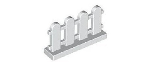 Valla De Estacas Blanca Lego Building Accessories De 1 X 4 X