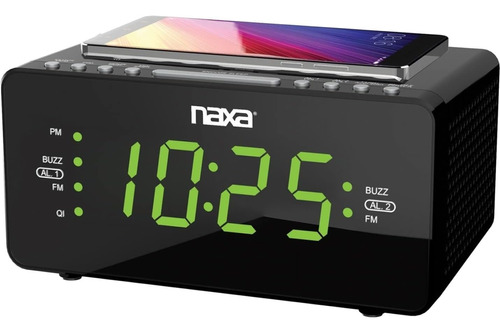 Naxa Nrc 191 Reloj Despertador Dual Con Funcion Carga Inalam
