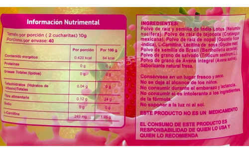 Bypass Malteada Sabor Fresa 400 G Bpri.