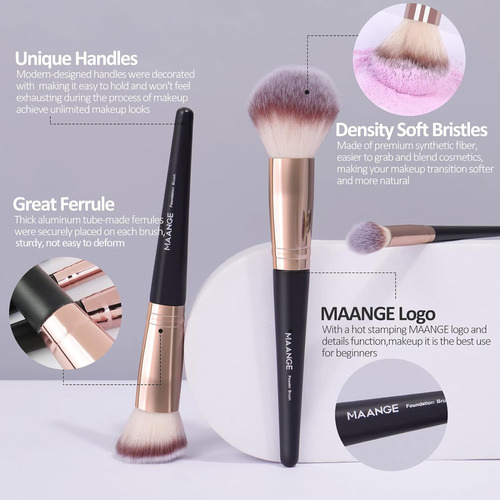 Brochas De Maquillaje, 18 Piezas De Brochas De Maquillaje...