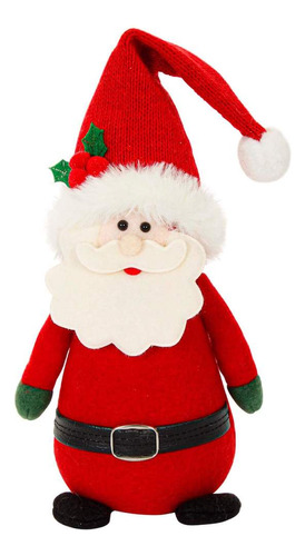 Figura Muñeco Navideño Fino Adorno Navidad 20-30cm Mylin 1pz Color Mod. C