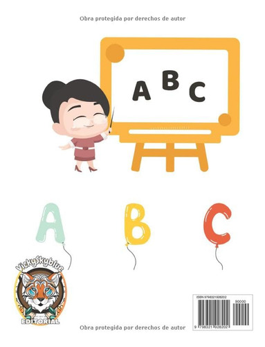 Libro De Práctica De Escritura A Mano Abc, Versión En Españo