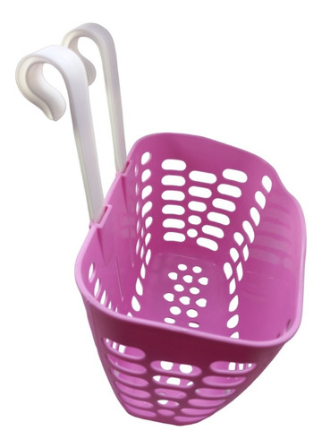 Canasta Para Bicicleta De Niña -color: Rosa. Plastico