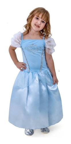 Fantasia Princesa Cristal Frozen Infantil Anjo