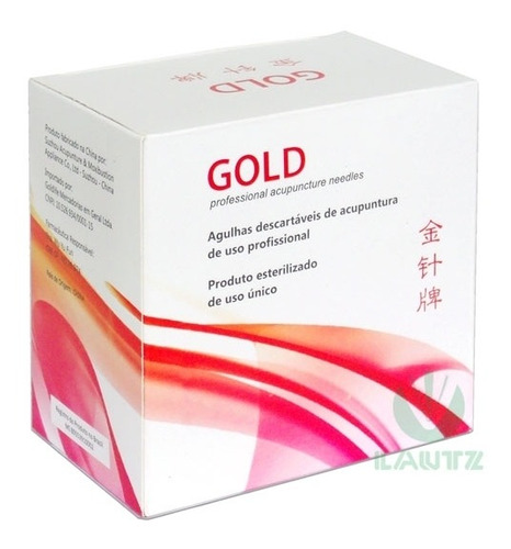 Agulha De Acupuntura 25x30mm Cx C/ 1000 Unid - Gold