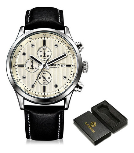 Relojes De Piel Ochstin Chronograph Calendar