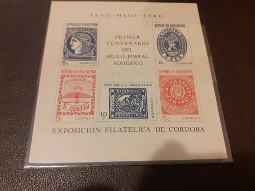 Filatelia. Lote 3 Bloques Argentina. Año 1940 / 1944