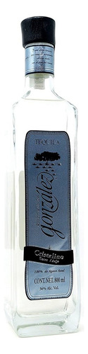 Pack De 4 Tequila Reserva De Los Gonzalez Cristalino 800 Ml