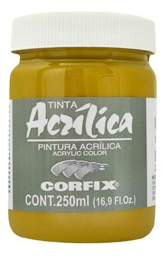 Tinta Acrílica Corfix 250ml Amarelo Indiano 52 G1