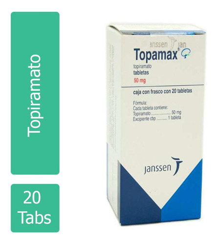 Topamax 50 Mg Caja Con Frasco Con 20 Tabletas