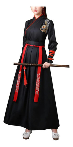 Traje De Espadachín Chino Traje Tradicional Hanfu Dinastía T