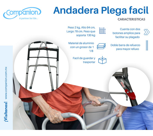 Andadera Plega Facil Companion