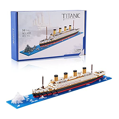 Titanic Toys Building Set Model Kit Adultos Y Niños Mi...