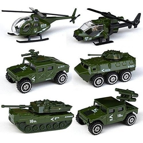 Tianmei 6 Coches En 1 Juego Militar Styling 1:87 Ym9wr