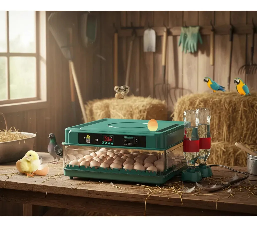 Incubadora (48 Huevos) Yubo Pollos Y Aves Con Giro Automatico Con Manual En Español,se Pueden Conectar Baterías