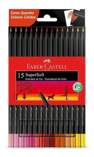 Lapices Faber Castell Supersoft X 12 Tono Calido
