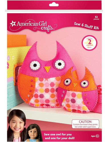 American Girl Crafts Owls Coser Y Kit De Cosas