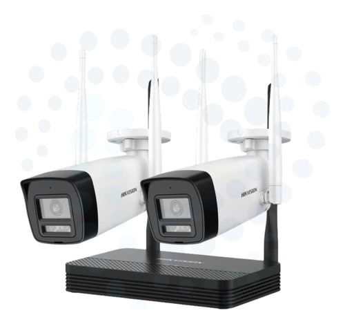 Kit de câmera Wi-Fi Hikvision Easylink 4mp Nvr Outdoor Bullet - branco