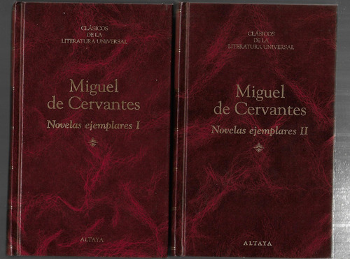 Novelas Ejemplares De Miguel De Cervantes - Dos Tomos