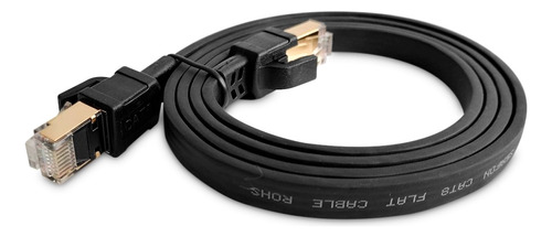 Cable Red 2m Plano Categoría Cat8 Utp Rj45 Ethernet Internet