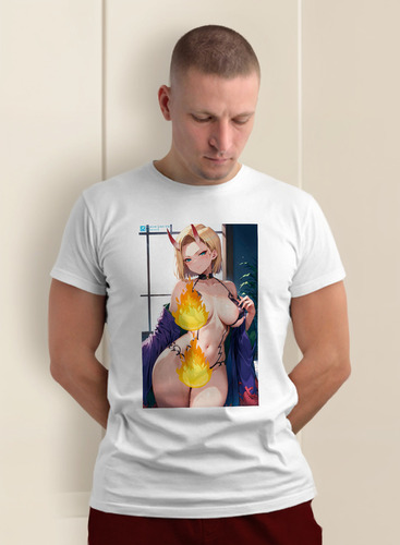 Playera Hc Hentai Ahegao Androide 18 P9
