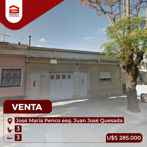 Casa 3 Dorm. En José María Penco Esq. Quesada Brazo Oriental U$s2985000