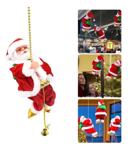 Cuerda De Escalada Papá Noel Decoraciones Navideñas Eléctric