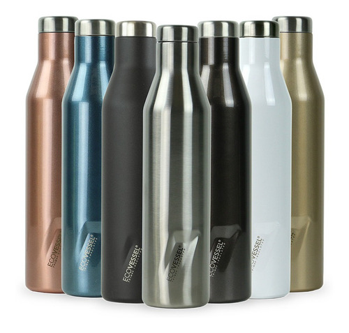 Imagen 2 de 2 de Botella Térmica Ecovessel Aspen 25oz: Gray Smoke