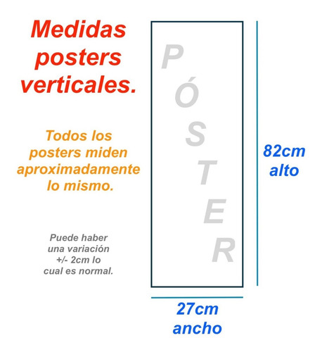 Dragon Ball Set A De 4 Posters Largos Plastificado Goku 82cm