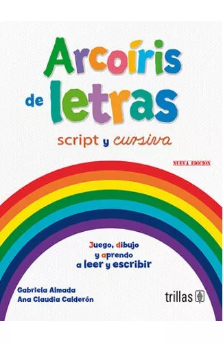 Arcoiris De Letras Con Letra Script Y Cursiva