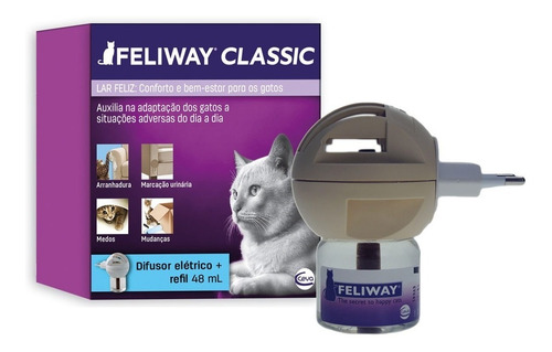 Feliway Classic Difusor Elétrico E Refil 48ml