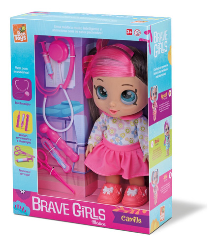 Boneca Brave Girls Camille Médica Bee Toys