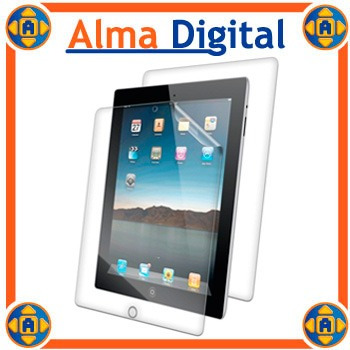 Imagen 1 de 1 de Kit 2 Protector Pantalla Y Anverso iPad 1 2 3 4 Transparente