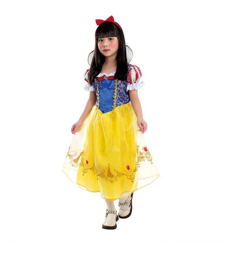 Traje Infantil Fiesta Disfraz Cumpleaños Blancanieves