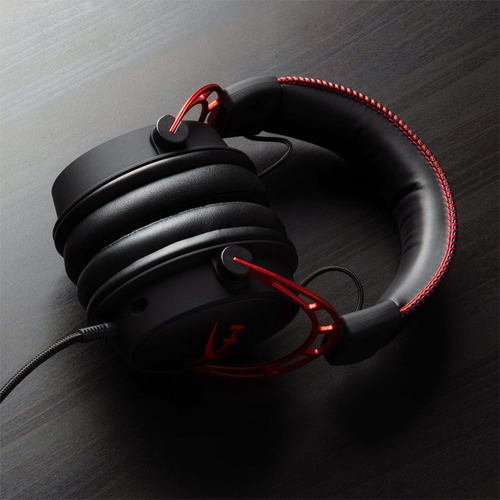 Auriculares gamer HyperX Cloud Alpha HX-HSCA black y red