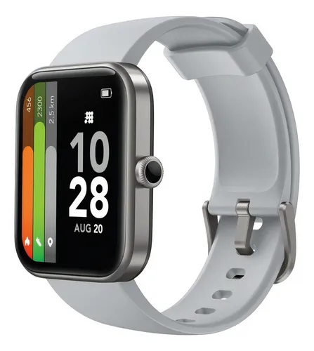 Reloj Smartwatch Cubitt Ct2p2-18 Gris Unisex Color De La Caja Plateado Color De La Malla Blanco Color Del Bisel Plateado