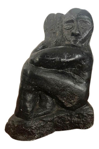 Escultura Sobre Piedra,maternidad, Firmada Antonio Sibellino