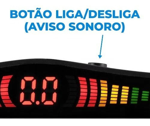Imagem 5 de 5 de Sensor De Ré Estacionamento Preto 4 Fosco Creta Kicks
